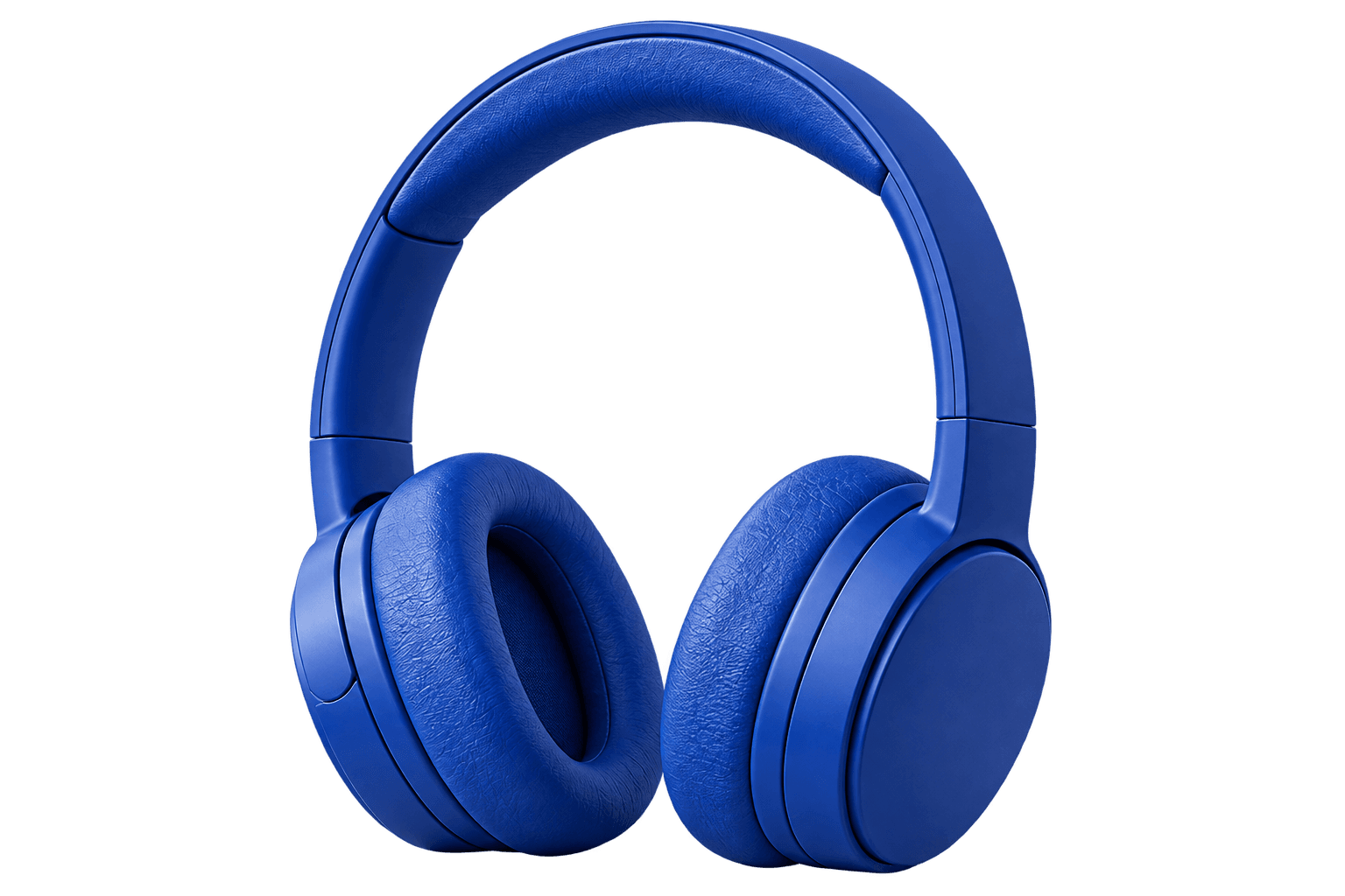Los mismos auriculares azules con el fondo eliminado